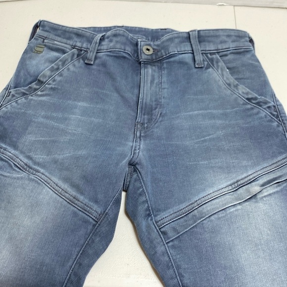 $250 EUC G-Star Raw 3-D Men's Blue Rackham Skinny Jeans Size 30 X 34 - Picture 2 of 10